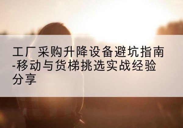 磐石移动式升降机怎么选-工厂采购升降设备避坑指南-移动与货梯挑选实战经验分享